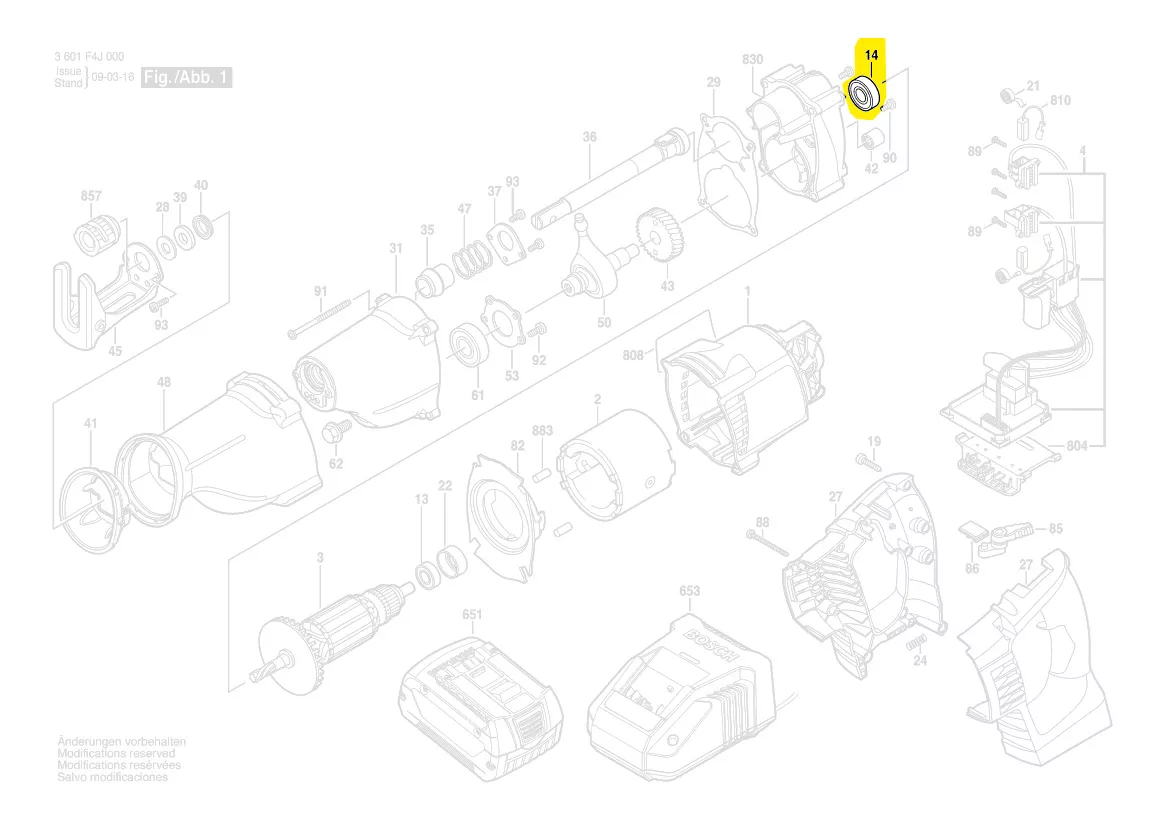 Roulement à billes réf. 1 900 905 173